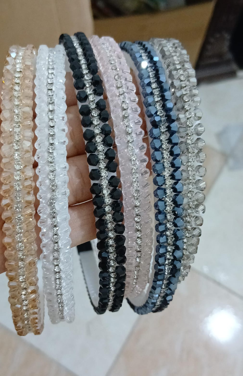 طوق معدن صفين كريستال