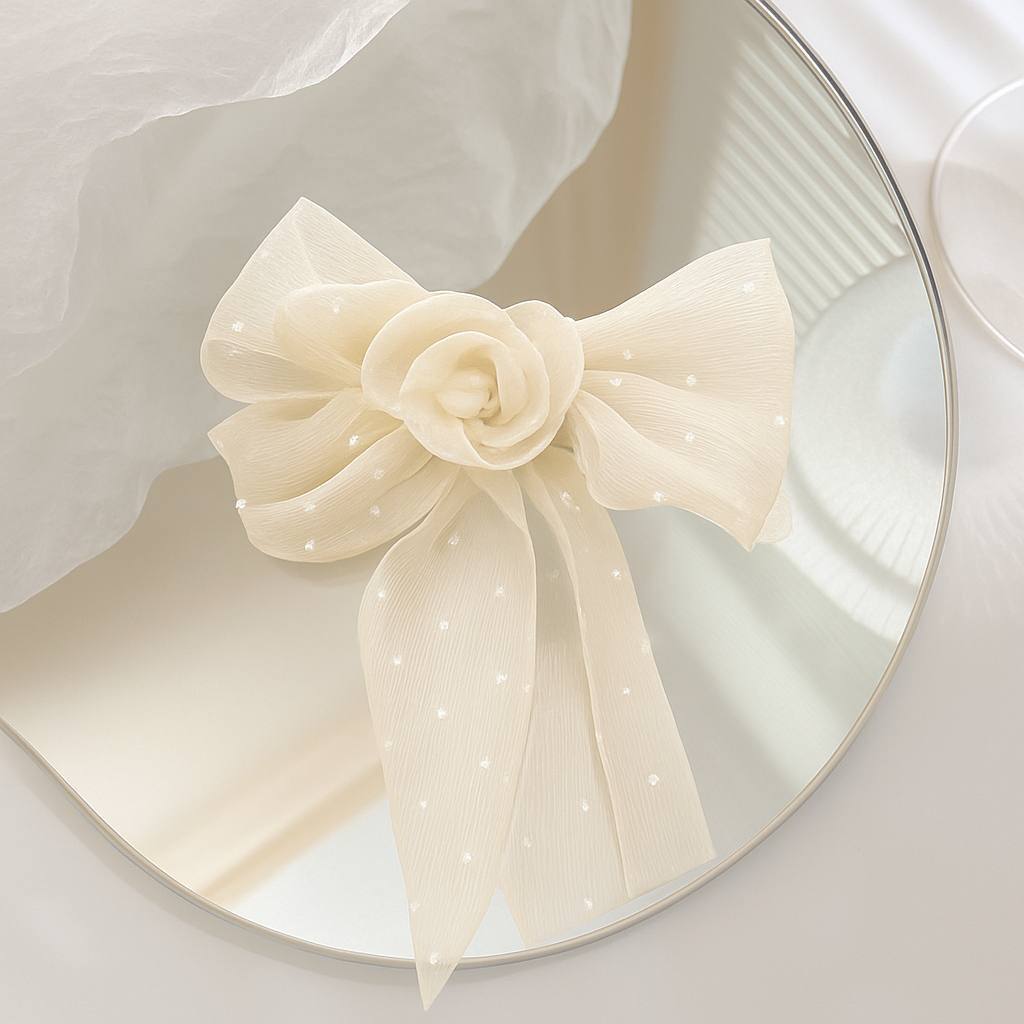 منقار وردة فيونكة أورجانزا ستراس