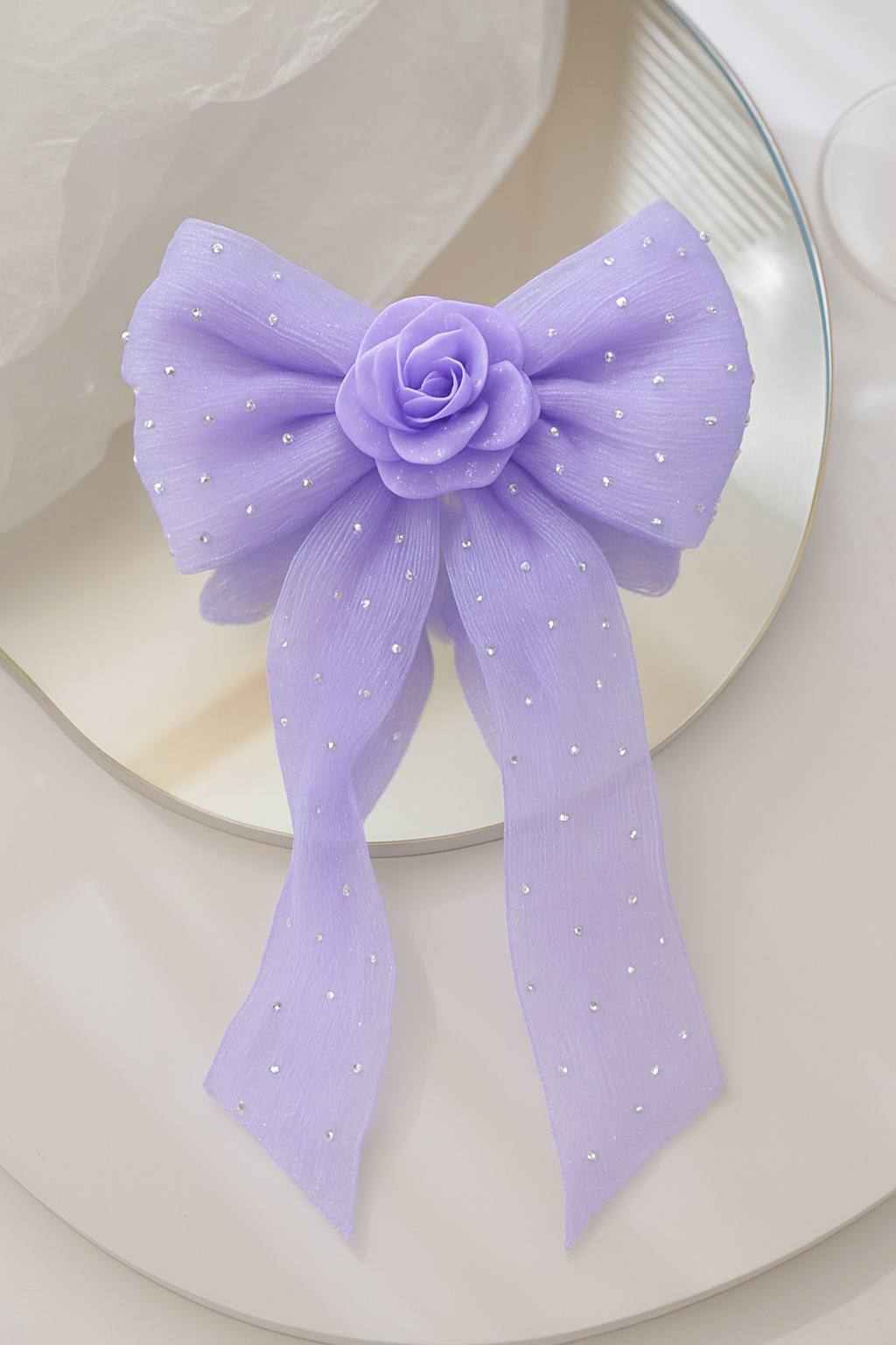 منقار وردة فيونكة أورجانزا ستراس