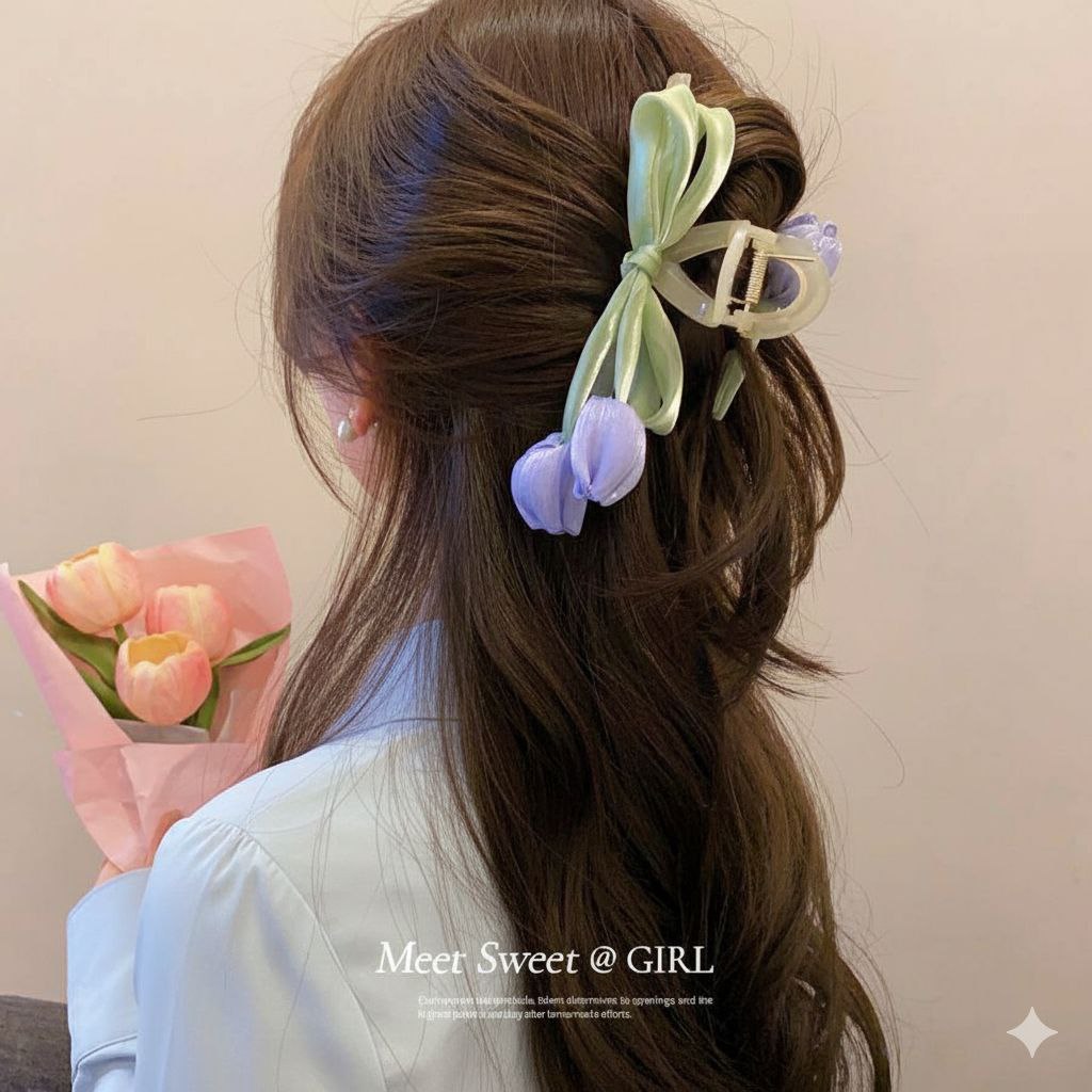 قفاش وردتين بفيونكة أورجانزا