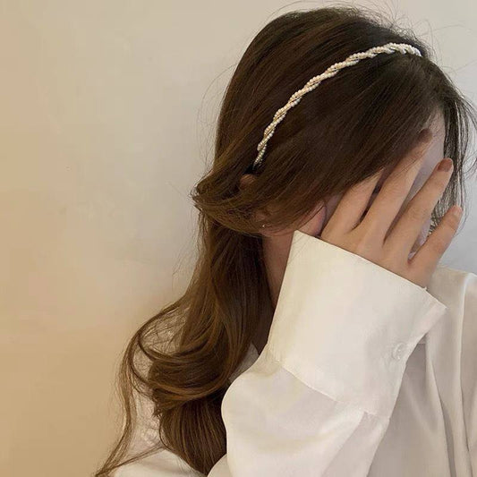 طوق لولي ابيض دبل