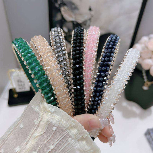 طوق كريستال ستراس 3 صفوف