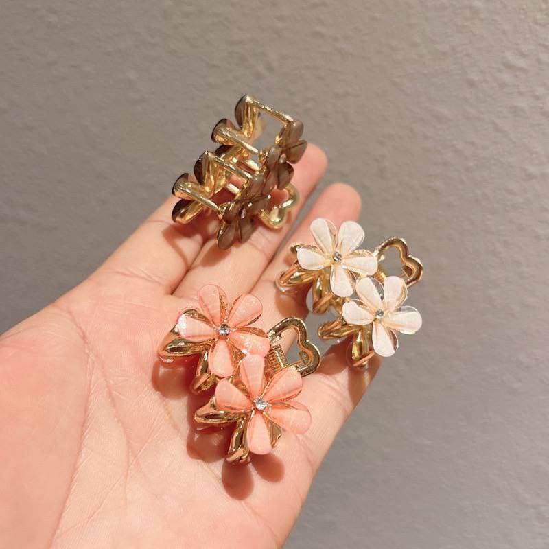 مشبك خصلة الياسمين وردتين ألوان