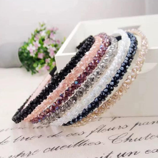 طوق كريستال معدن