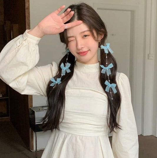 منقار ضفائر فيونكات لولي