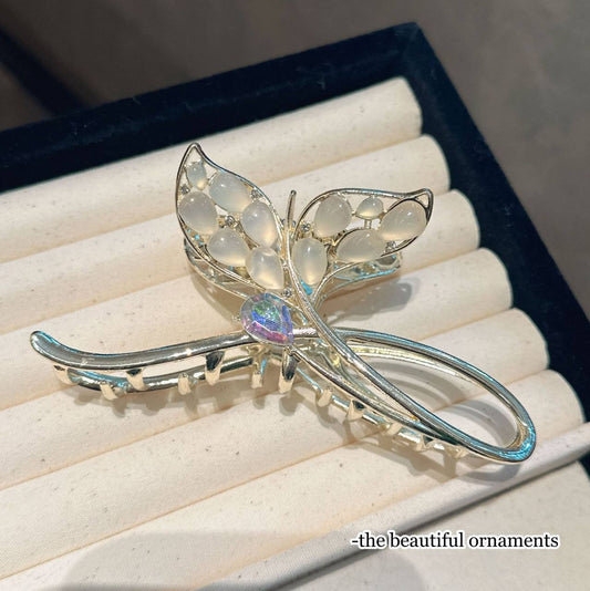 قفاش فيونكة فراشة كريستال