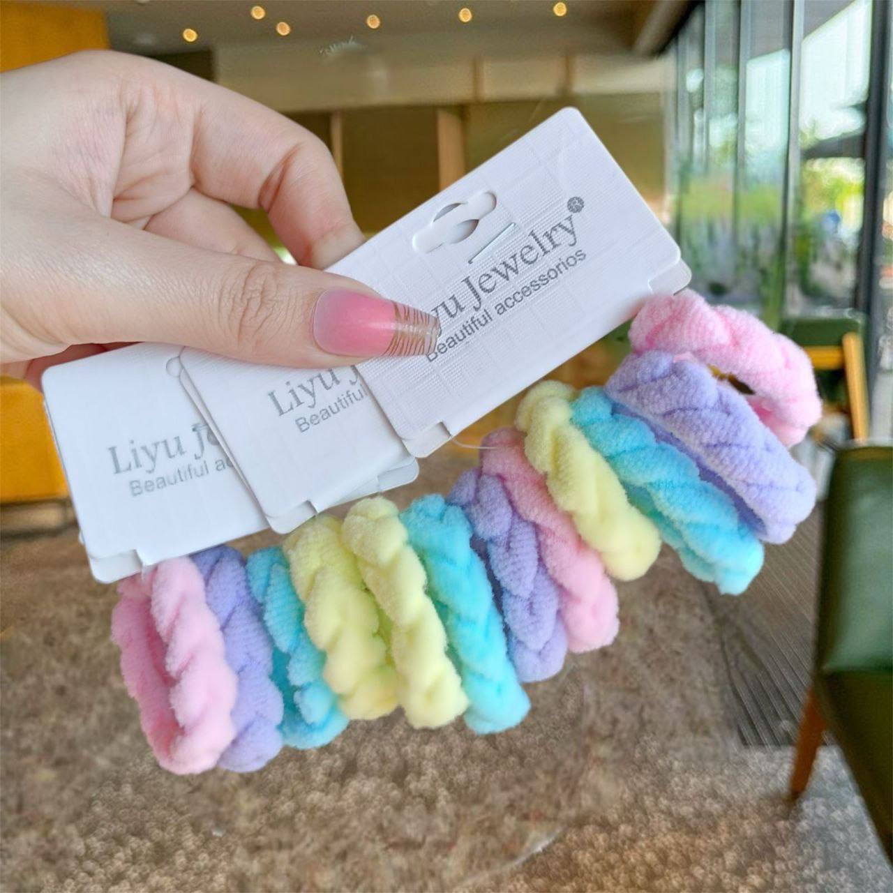 كارت استك ضفيرة الوان ٤قطع