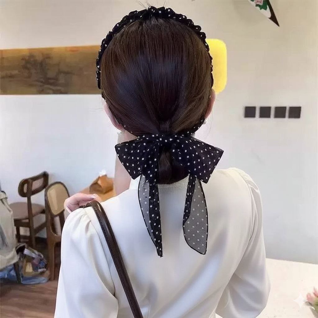 طوق مشط شريطة منقط