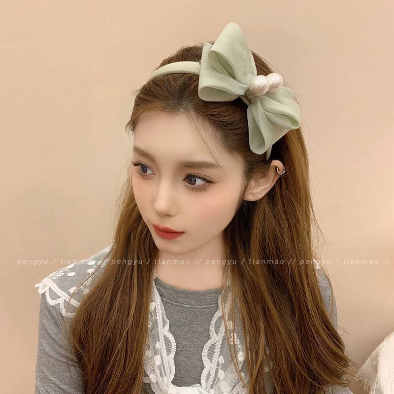 طوق فيونكة شيفون لولي